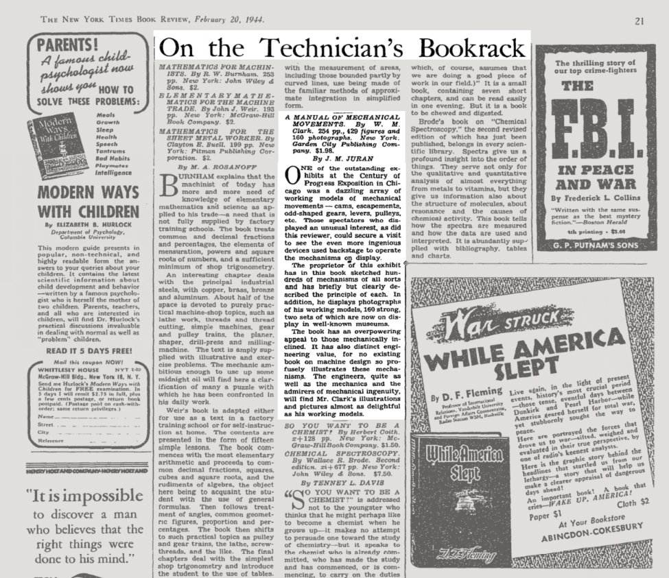 New York Times February 20 1944 pg 21