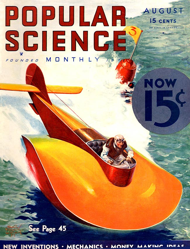 Cover of Popular Science August 1933