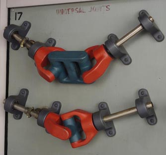 photograph of single and double universal joint